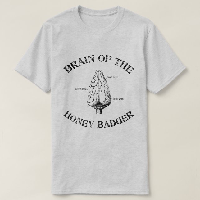 T-shirt Cerveau du blaireau de miel (Design devant)