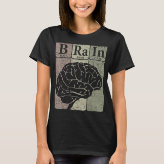T-shirt Cerveau Éléments de tableau périodique Neurologue 