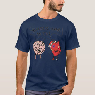T-shirt cerveau et coeur