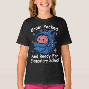 T-shirt « Cerveau prêt pour l'école primaire »