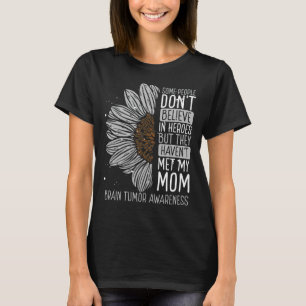 T-shirt Cerveau Tumeur Sensibilisation Ruban Maman Guerrie