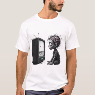 T-shirt Cerveau Washed No Future - Edgy Dark Graphic Tee