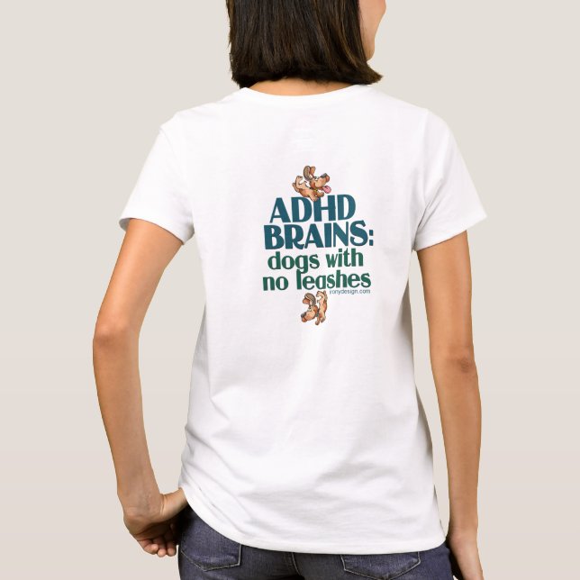 T-shirt CERVEAUX de TDAH (arrières) (Dos)