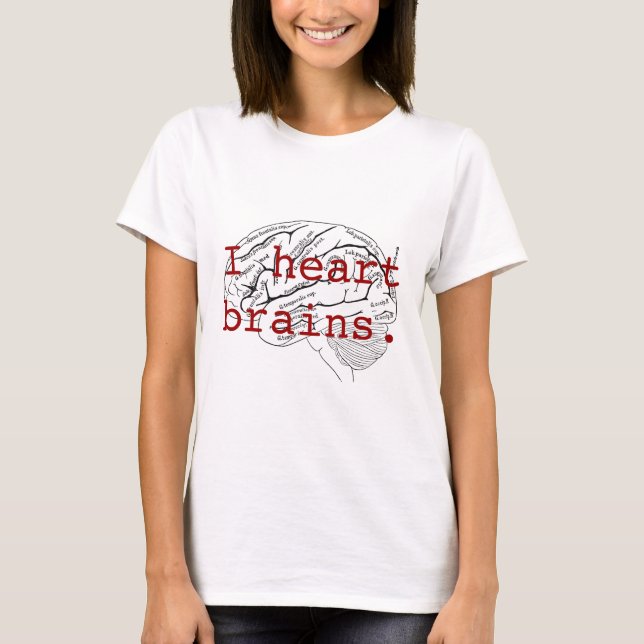 T-shirt Cerveaux du coeur I (Devant)