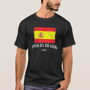 T-shirt Cervera Del Ro Alhama Espagne Es Drapeau Ville Ban