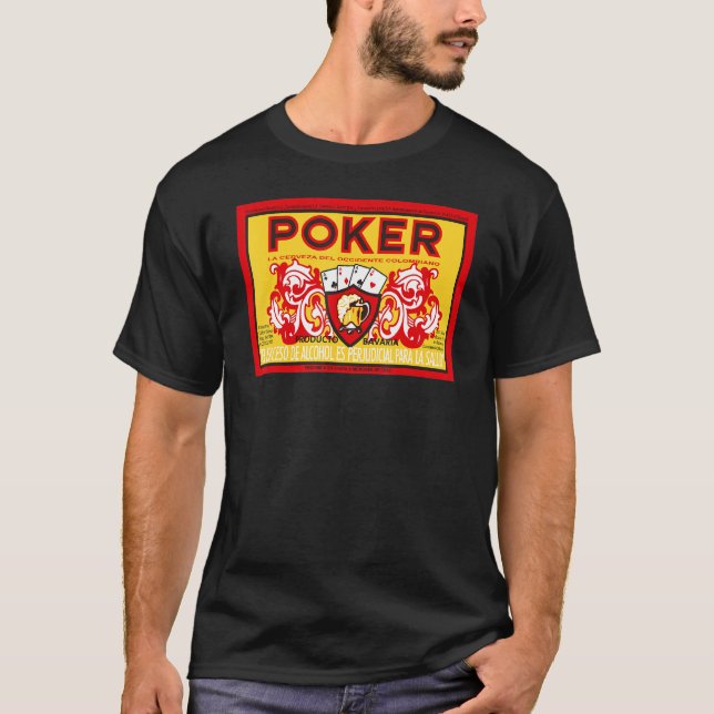 T-shirt Cerveza Poker Colombie De Medellin À Tous Les Colo (Devant)