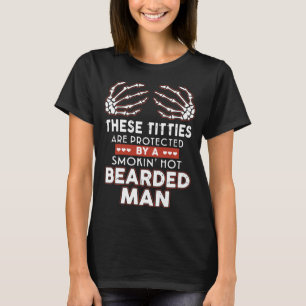T-shirt ces titlies sont protégés par un ours chaud fumant