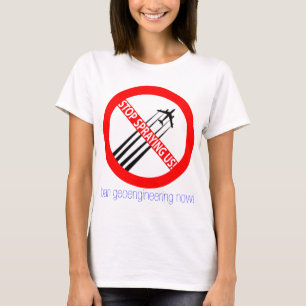 T-shirt Cessez de nous pulvériser - interdiction