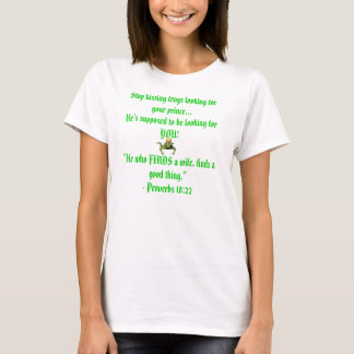 T-shirt Cessez d'embrasser des grenouilles recherchant