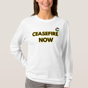 T-shirt Cessez le cessez-le-feu maintenant/ Cessez la guer