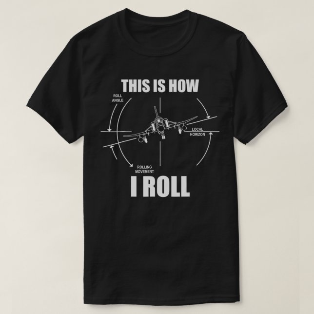 T-shirt C'Est Ainsi Que J'Effectue Le Vol F4 Phantom D'Avi (Design devant)
