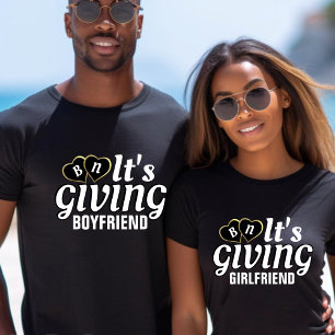 T-shirt C'est amusant de donner à un petit ami Couples Val