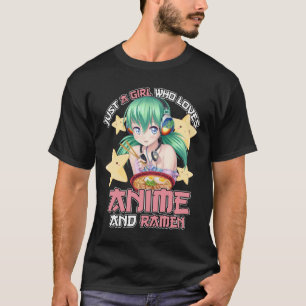 T-shirt C'Est Amusant, Juste Une Fille Qui Aime L'Anime Et