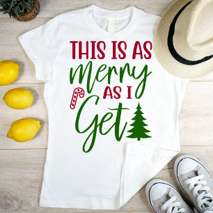T-shirt C'est aussi joyeux que je l'ai compris, typographi
