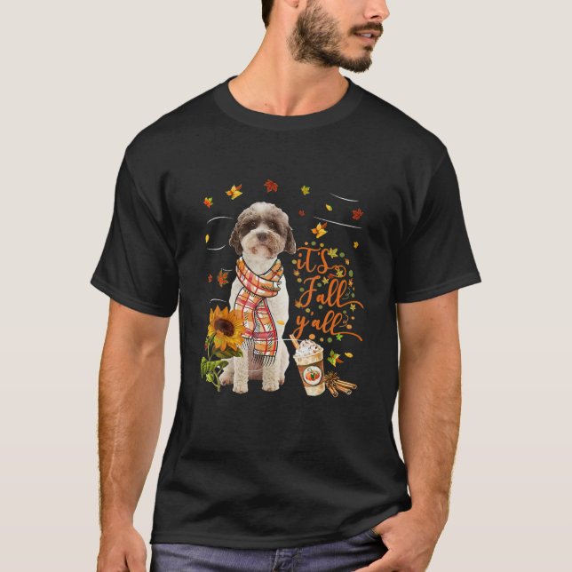 T-shirt C'est automne Y tout Lagotto Romagnolo Chien Thank (Devant)