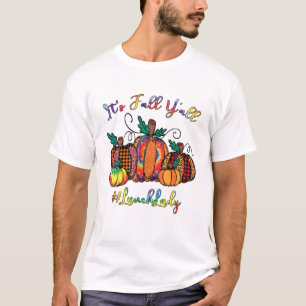 T-shirt C'est automne Y'all Citrouille déjeuner dame Tie D