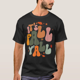 T-shirt C'est Automne Y'all Feuilles d'Automne Hommes Femm