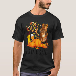 T-shirt C'est automne Y'all Purebred American Pit Bull aut