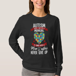 T-shirt C'Est Avec Maman Qui N'Abandonne Jamais Pour Autis