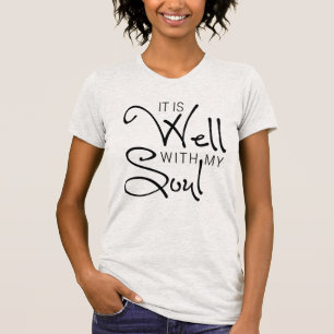 T-shirt C'est bien avec My Soul Hymn Lyrics Ladies