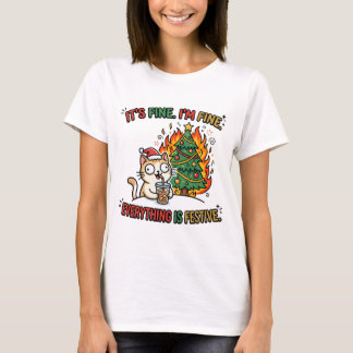 T-shirt C'est Bien Je Suis Bien Tout Est Festif Chaotique