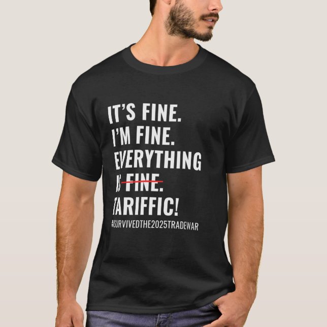 T-shirt C'est Bien Je Suis Bien Tout Est TARIFFAIRE Tarifs (Devant)