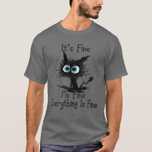 T-shirt C'est bien Je vais bien Tout va bien Noir