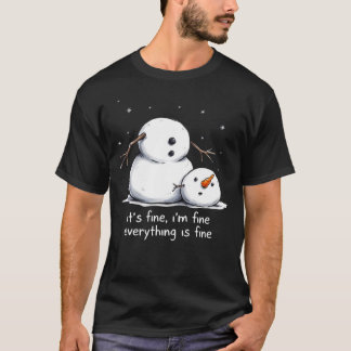 T-shirt C'est Bon Je Suis Fin Tout Va Bien Drôle Bonhomme