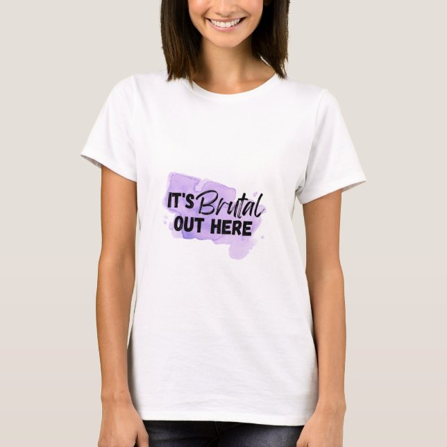 T-shirt C'est brutal ici Olivia Rodrigo SOUR Tee (Devant)