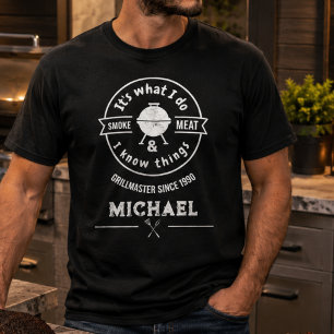 T-shirt C'est ce que je fais, je fume de la viande et je s