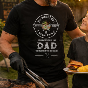 T-shirt C'est ce que je fais Je fume de la viande Photo dr