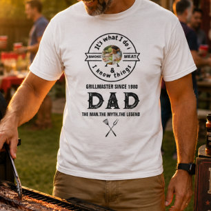 T-shirt C'est ce que je fais Je fume de la viande Photo dr