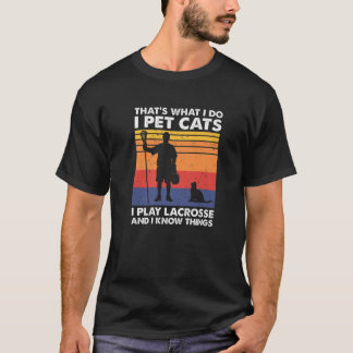 T-shirt C'est ce que je fais Je Pet Chats Je Joue à la cro