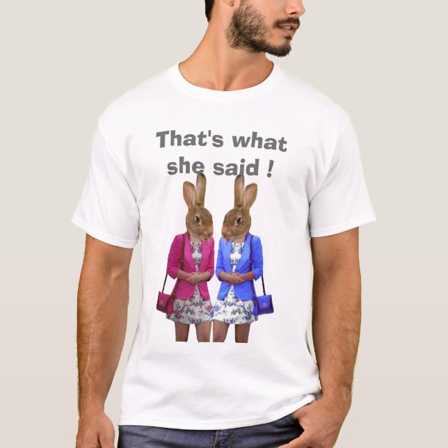 T-shirt C'est ce qu'elle a dit (Devant)