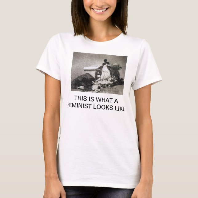 T-shirt C'est ce qui ressemble un féministe à la chemise (Devant)