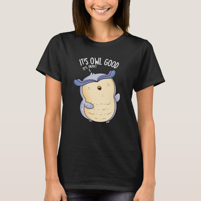 T-shirt C'est Chouette Bon Amusant Jeu d'Oiseaux Dark BG (Devant)