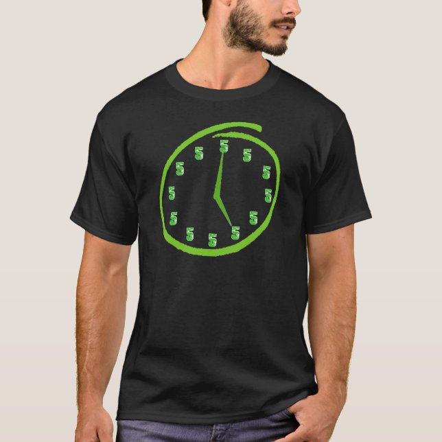 T-shirt C'est cinq heures quelque part (Devant)