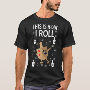 T-shirt C'Est Comme Ça Que J'Arrive Hanoukka Dab Dreidel C