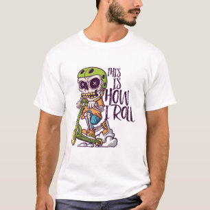 T-shirt C'Est Comme Ça Que Je Roule Funny Scooter Ride Ske