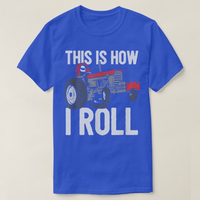 T-shirt C'Est Comme Ça Que Je Roule Tracteur Pulling Power (Design devant)