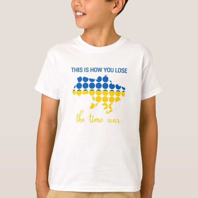 T-shirt C'est comme ça que vous perdez la guerre du temps (Devant)
