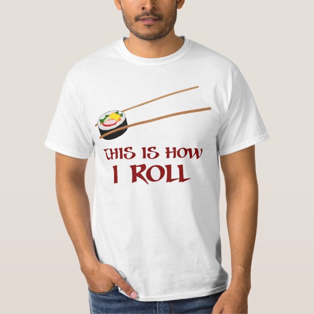 T-shirt C'est comment petit pain de sushi d'I (Devant)