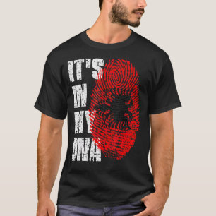 T-shirt C'est dans mon Adn Albanie drapeau albanais