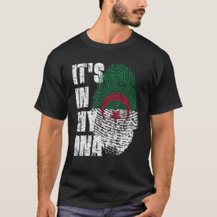 T-shirt C'est dans mon Adn Algérie Drapeau Algérien