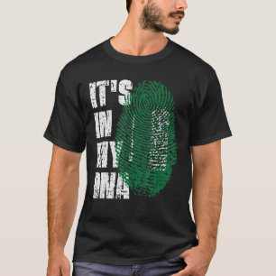 T-shirt C'Est Dans Mon Adn Arabie Saoudite Drapeau Arabie