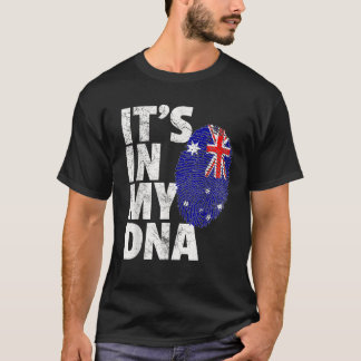T-shirt C'EST DANS MON ADN Australie Drapeau Australien Ho