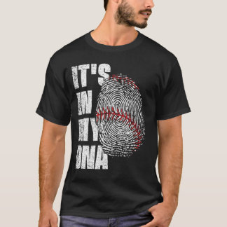 T-shirt C'EST DANS MON ADN Baseball Fingerprint Sports