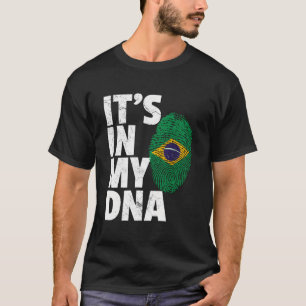 T-shirt C'Est Dans Mon Adn Brésil Brésilien Flag Pride Hom
