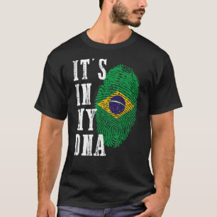 T-shirt C'est dans mon ADN Brésil Drapeau Brésilien Hommes