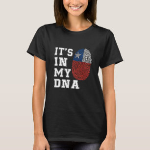 T-shirt C'est dans mon ADN Chiliens Fier Drapeau Chili